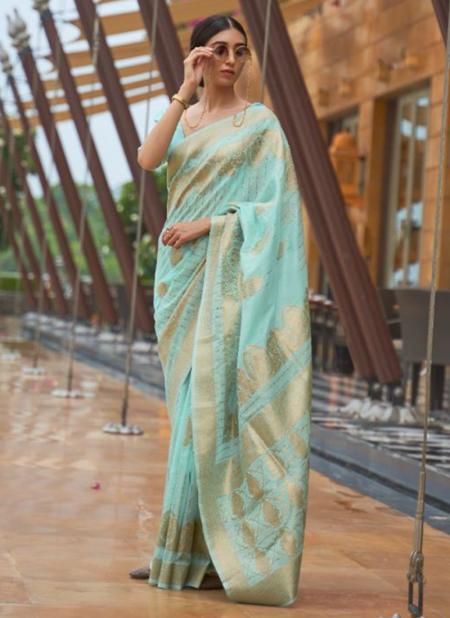 Turquoise Blue Modal Silk Festival Wear Sequins Work Saree