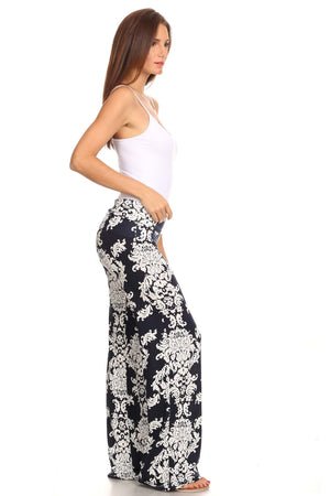 Women's Printed Palazzo Pants Made in USA