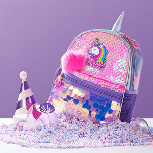 Sunveno Children's Backpack for Girls Pre-School Bag for Kindergarten Elementary - Reversible Sequin,Unicorn ,Lightweight Gift