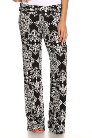 Women's Printed Palazzo Pants Made in USA