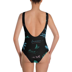 Find Your Coast Swimwear One-Piece Summer Aloha Swimsuit