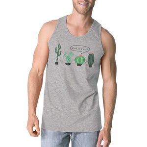Graphic Tank Tops - Don't Be a Prick Cactus Mens Sleeveless T-Shirt Funny Gift Tank Top