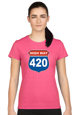 Women's Juniors T Shirt Highway 420