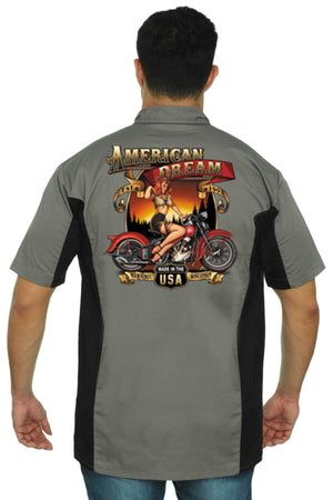 Men's Mechanic Work Shirt American Dream USA Pride