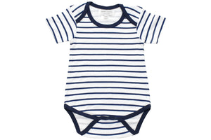 onesie in blue marseille stripe