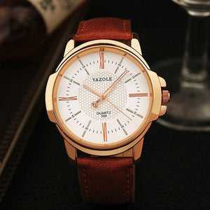 Men's Watches - Rose Gold Quartz Watch