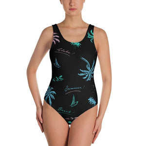 Find Your Coast Swimwear One-Piece Summer Aloha Swimsuit