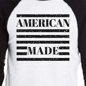 American Made Humorous Design Mens Raglan T Shirt Gifts For Him