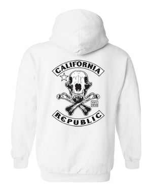 Men's/Unisex Zip-Up Hoodie California Republic Bad To The Bone Biker