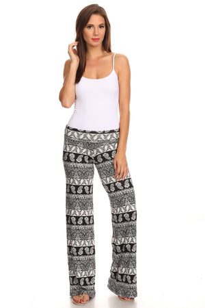 Women's Printed Palazzo Pants Made in USA