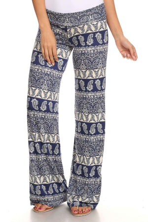 Women's Printed Palazzo Pants Made in USA