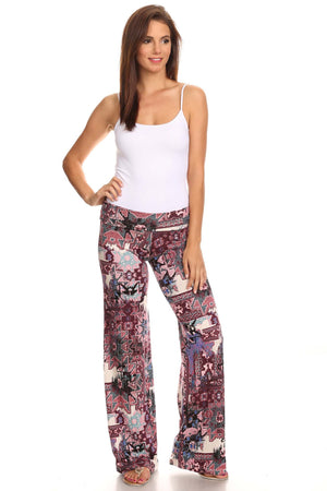 Women's Printed Palazzo Pants Made in USA